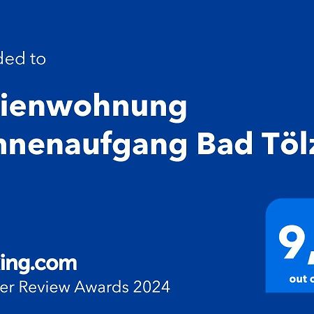 Ferienwohnung Sonnenaufgang Bad Tölz Exterior foto